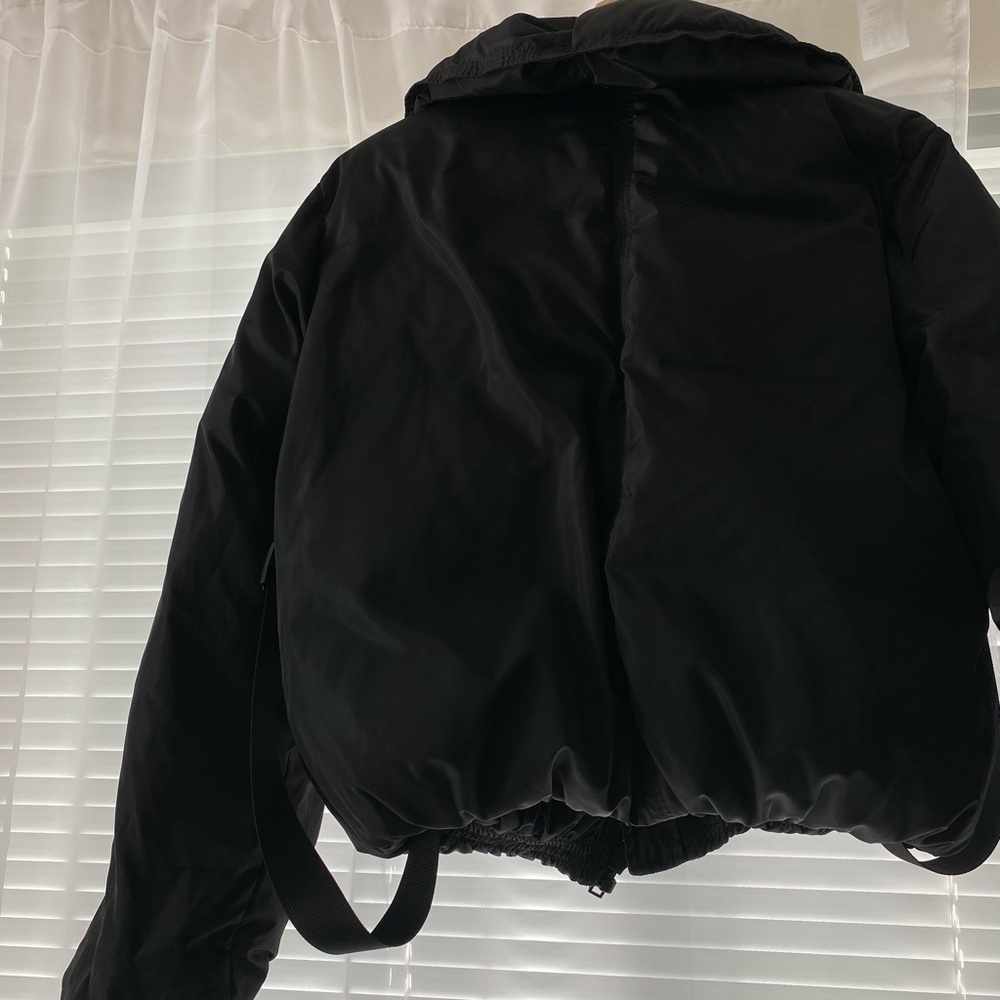 GANNI Cropped Down Tech Puffer Jacket - Picture 5 of 7